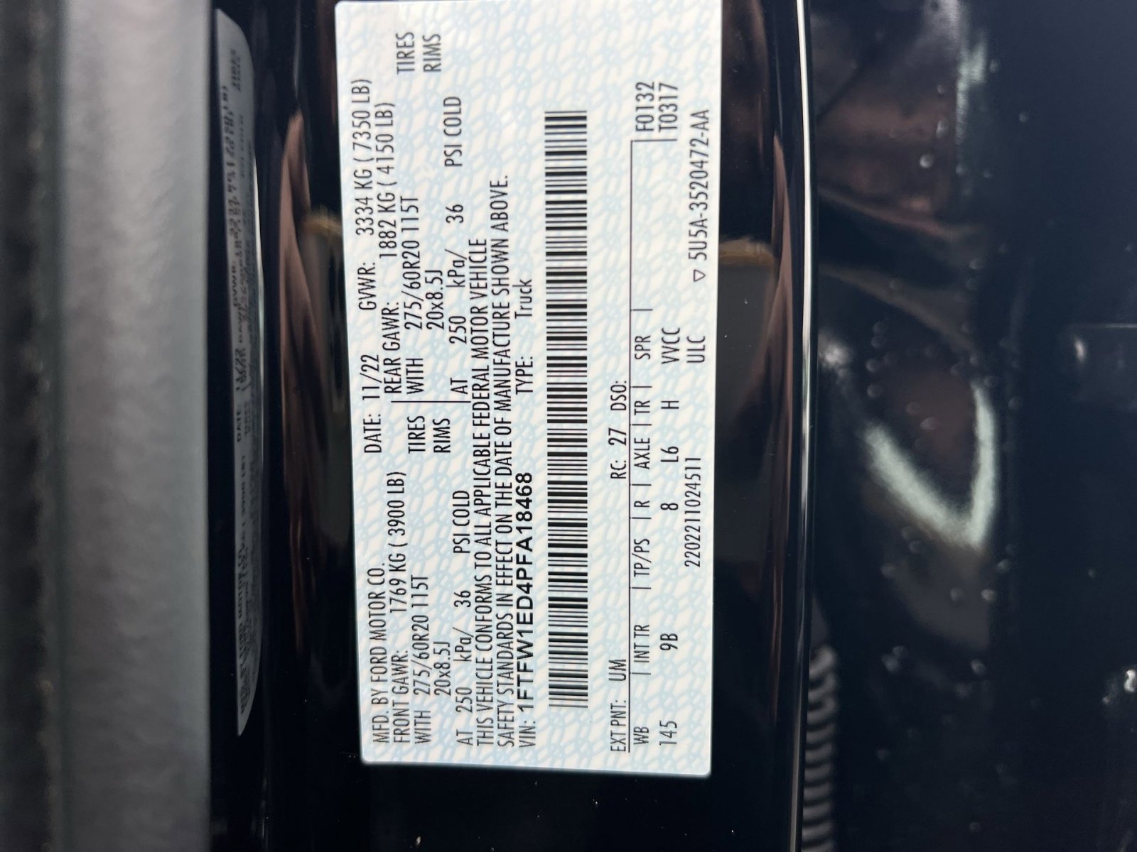 Certified 2023 Ford F150 Platinum w/ Equipment Group 701A High image 37