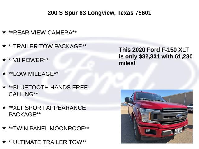 Certified 2020 Ford F150 XLT w/ Equipment Group 302A Luxury image 15