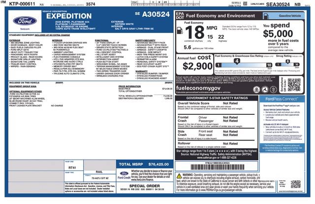Certified 2025 Ford Expedition Platinum AWD/4WD image 35