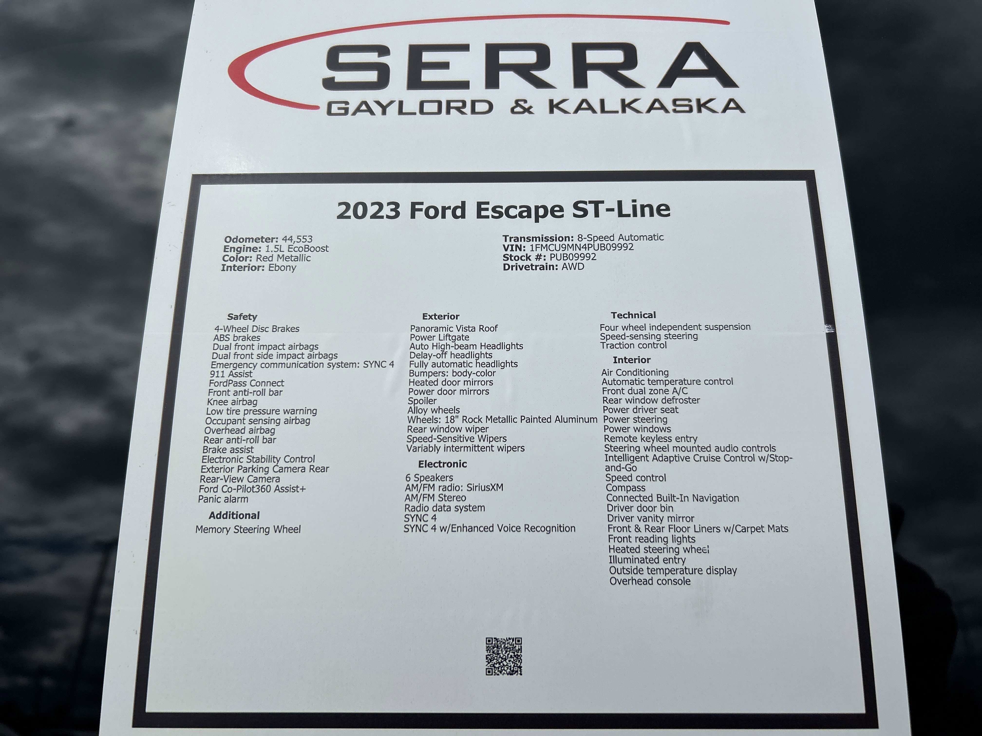 Certified 2023 Ford Escape ST-Line w/ Tech Pack #1 AWD/4WD image 41