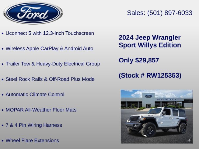 Used 2024 Jeep Wrangler Unlimited Sport AWD/4WD image 18