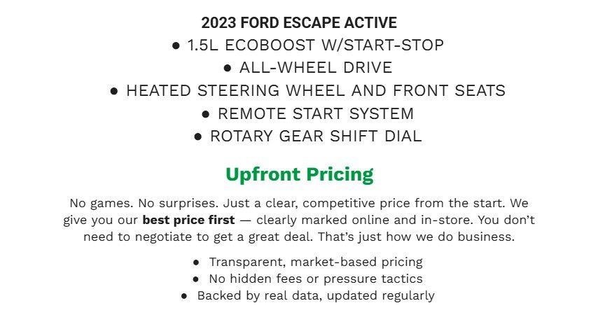 Certified 2023 Ford Escape Active image 1