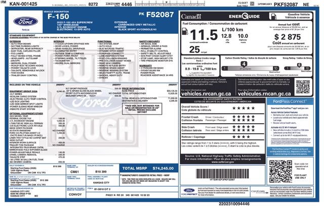 Certified 2023 Ford F150 XLT w/ Equipment Group 302A High AWD/4WD image 4