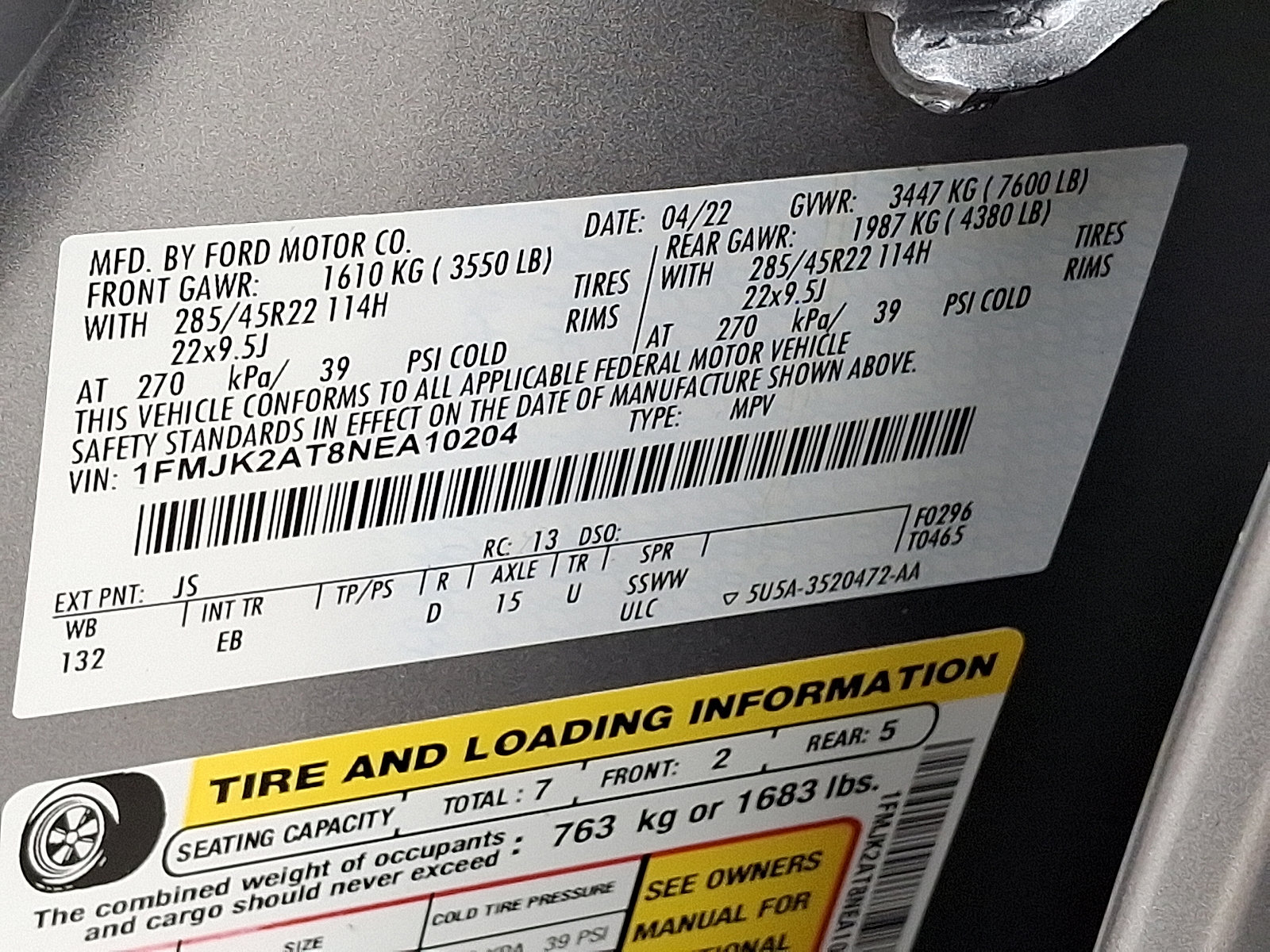 Certified 2022 Ford Expedition Max Limited AWD/4WD image 31