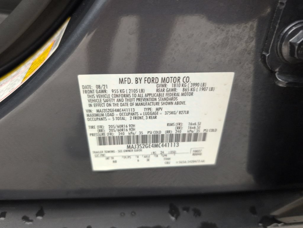 Certified 2021 Ford EcoSport SE w/ SE Convenience Package FWD image 41