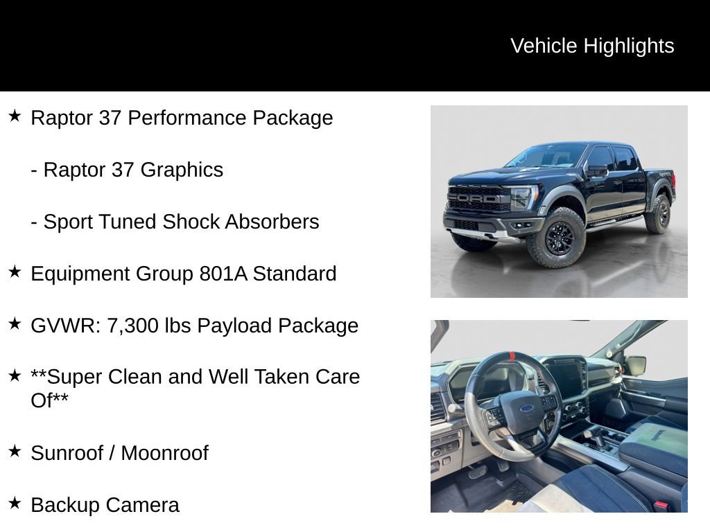 Certified 2023 Ford F150 Raptor w/ Raptor 37 Performance Package AWD/4WD image 11