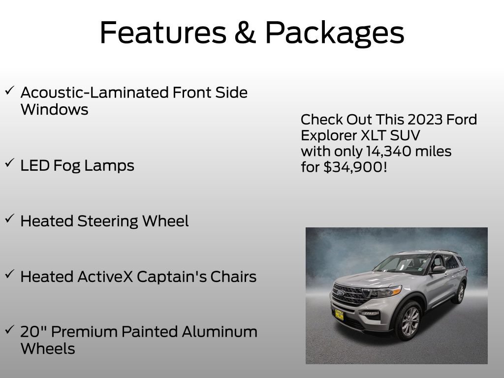 Certified 2023 Ford Explorer XLT w/ Equipment Group 202A AWD/4WD image 8