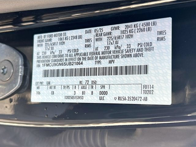 Certified 2025 Ford Escape Active AWD/4WD image 36