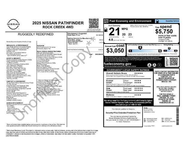 Used 2025 Nissan Pathfinder Rock Creek AWD/4WD image 5