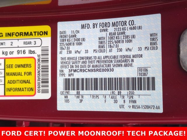 Certified 2025 Ford Bronco Sport Outer Banks w/ Outer Banks Tech Package+ AWD/4WD image 30