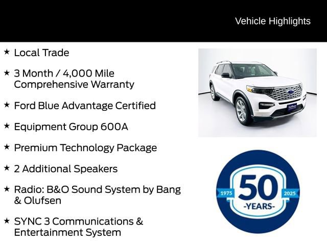 Certified 2020 Ford Explorer Platinum w/ Premium Technology Package image 11