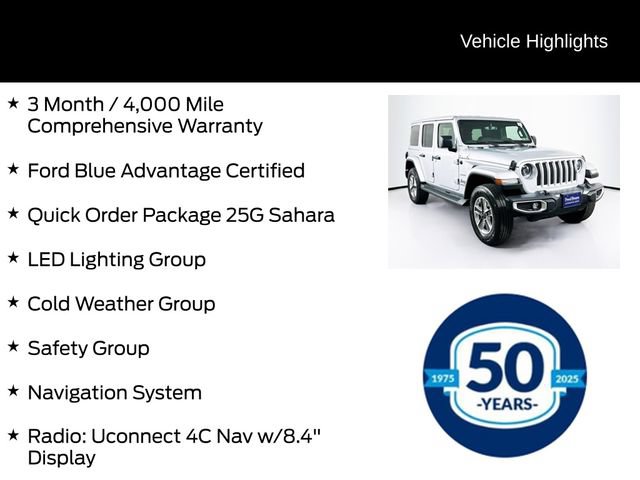 Used 2023 Jeep Wrangler Unlimited Sahara w/ LED Lighting Group AWD/4WD image 6