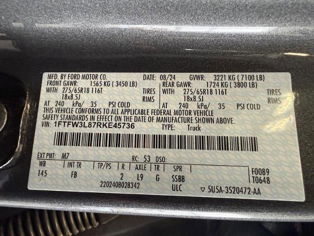 Certified 2024 Ford F150 XLT w/ Equipment Group 302A MID image 29