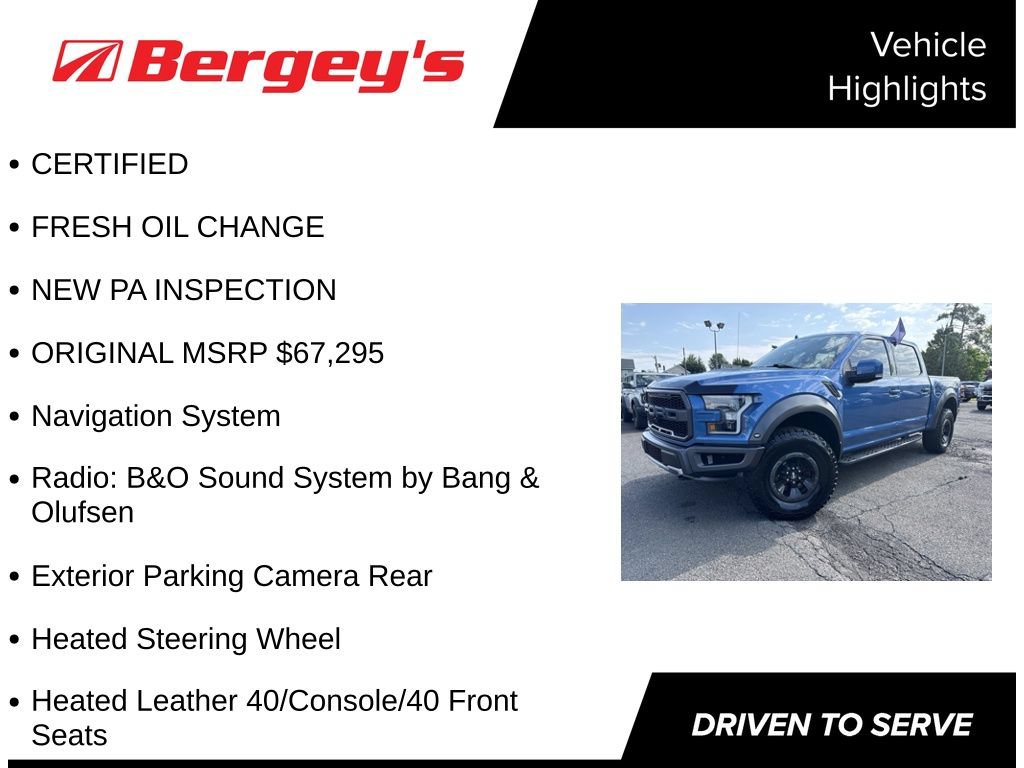 Certified 2019 Ford F150 Raptor w/ Equipment Group 802A Luxury AWD/4WD image 5