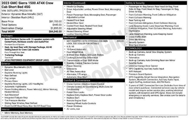 Used 2023 GMC Sierra 1500 AT4X AWD/4WD image 24