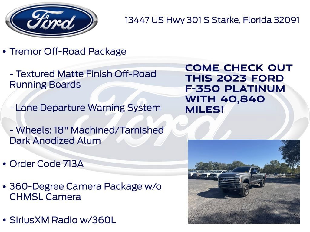 Certified 2023 Ford F350 Platinum w/ Tremor Off-Road Package image 20