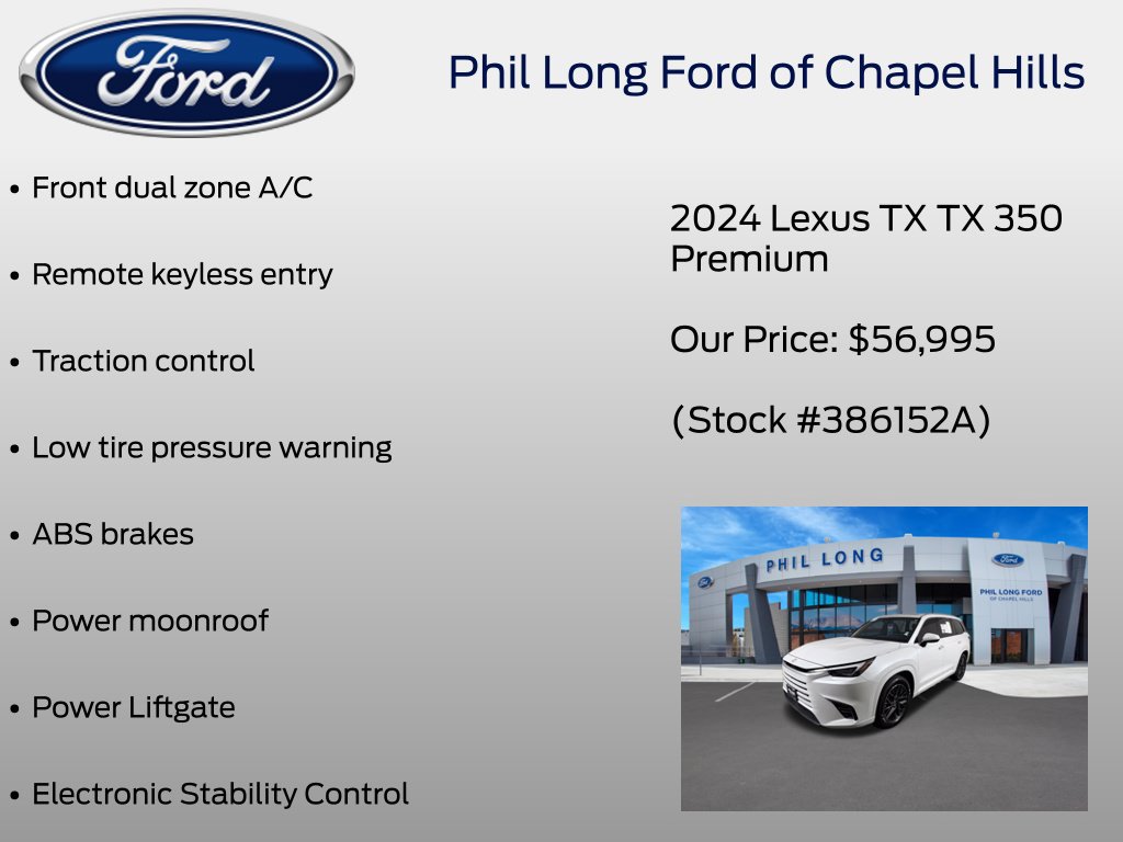 Used 2024 Lexus TX 350 AWD w/ Technology Package image 42