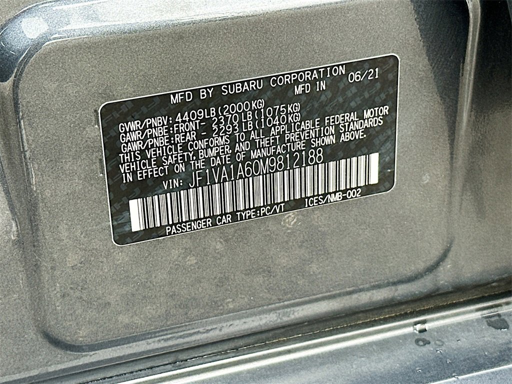 Used 2021 Subaru WRX w/ Popular Package #3 (IZT) image 27