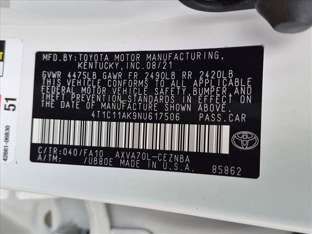 Used 2022 Toyota Camry LE FWD image 21