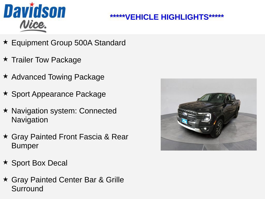 Certified 2024 Ford Ranger Lariat w/ Advanced Towing Package AWD/4WD image 4