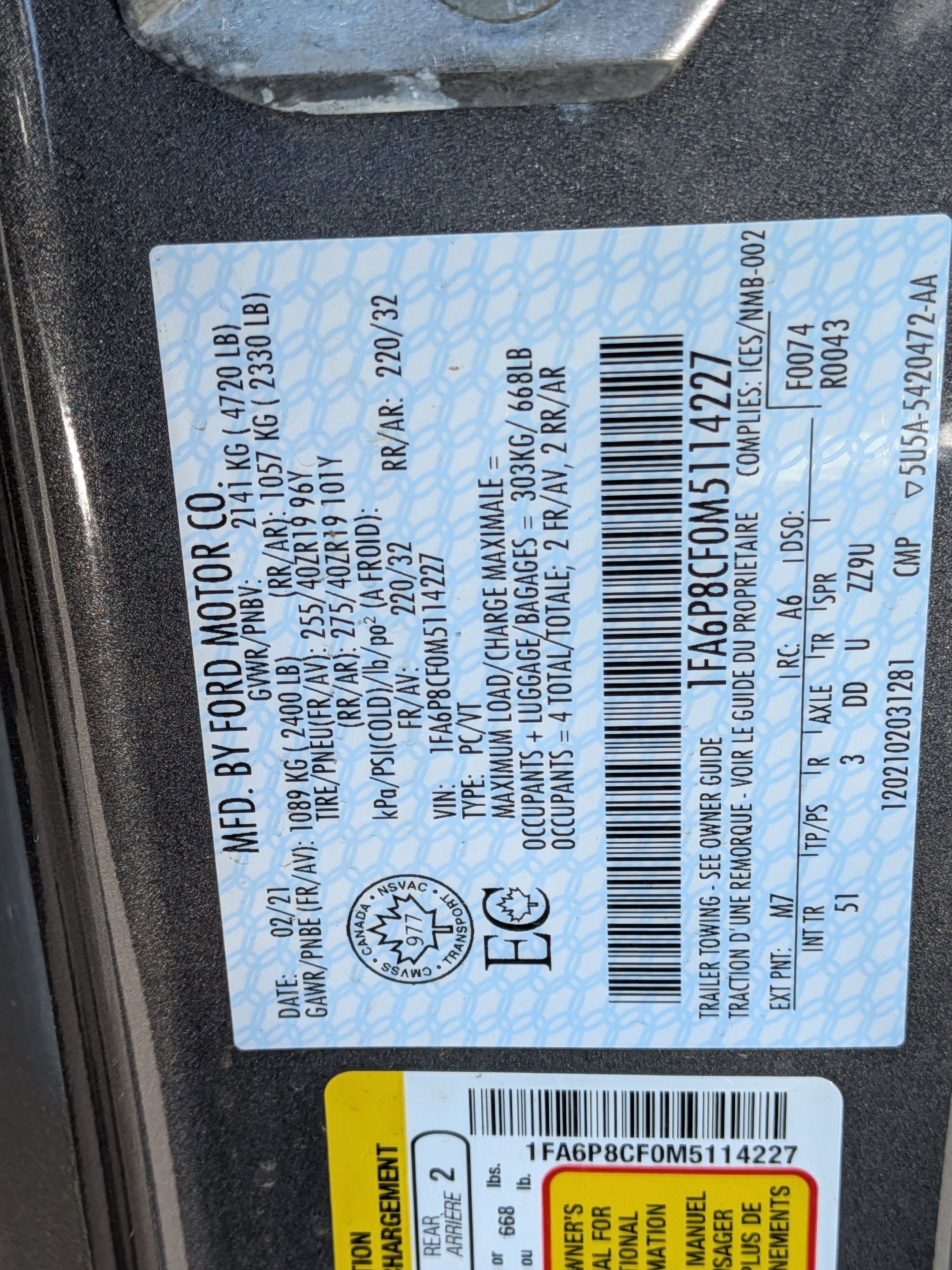 Certified 2021 Ford Mustang GT Premium w/ GT Performance Package RWD image 37