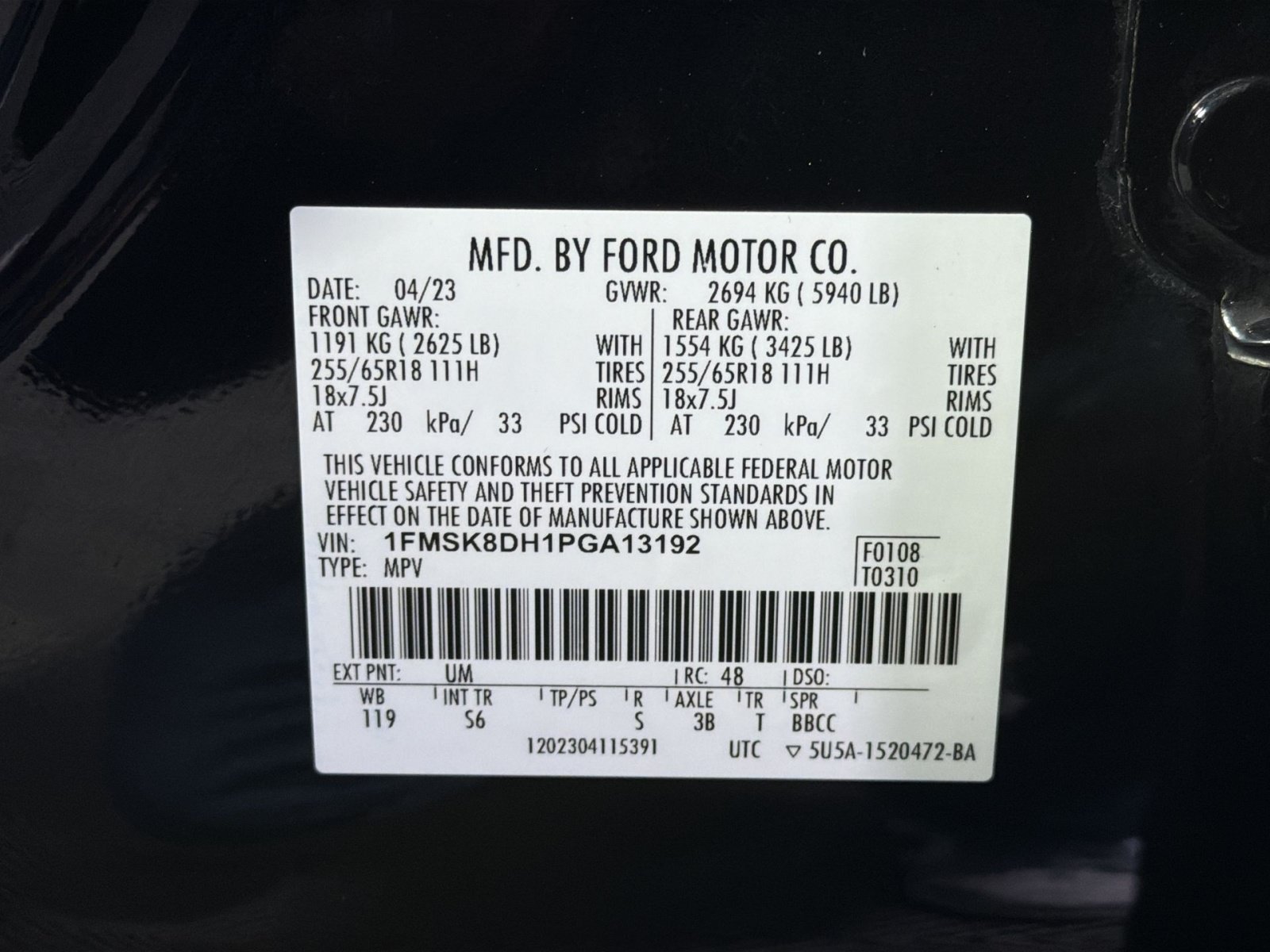 Certified 2023 Ford Explorer XLT w/ Equipment Group 202A AWD/4WD image 40