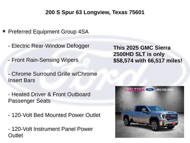 Used 2025 GMC Sierra 2500 SLT w/ Texas SLT Premium Package AWD/4WD image 10