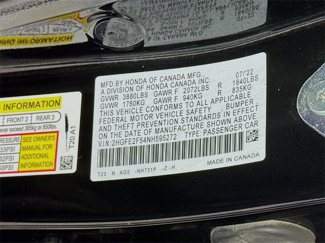 Used 2022 Honda Civic Sport image 29