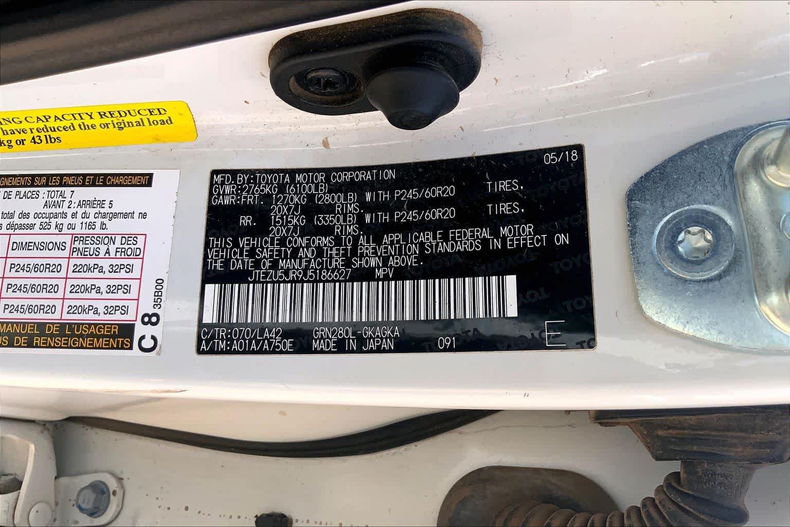 Used 2018 Toyota 4Runner Limited RWD image 37