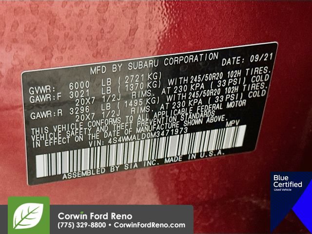 Used 2021 Subaru Ascent Limited w/ Technology Package AWD/4WD image 40