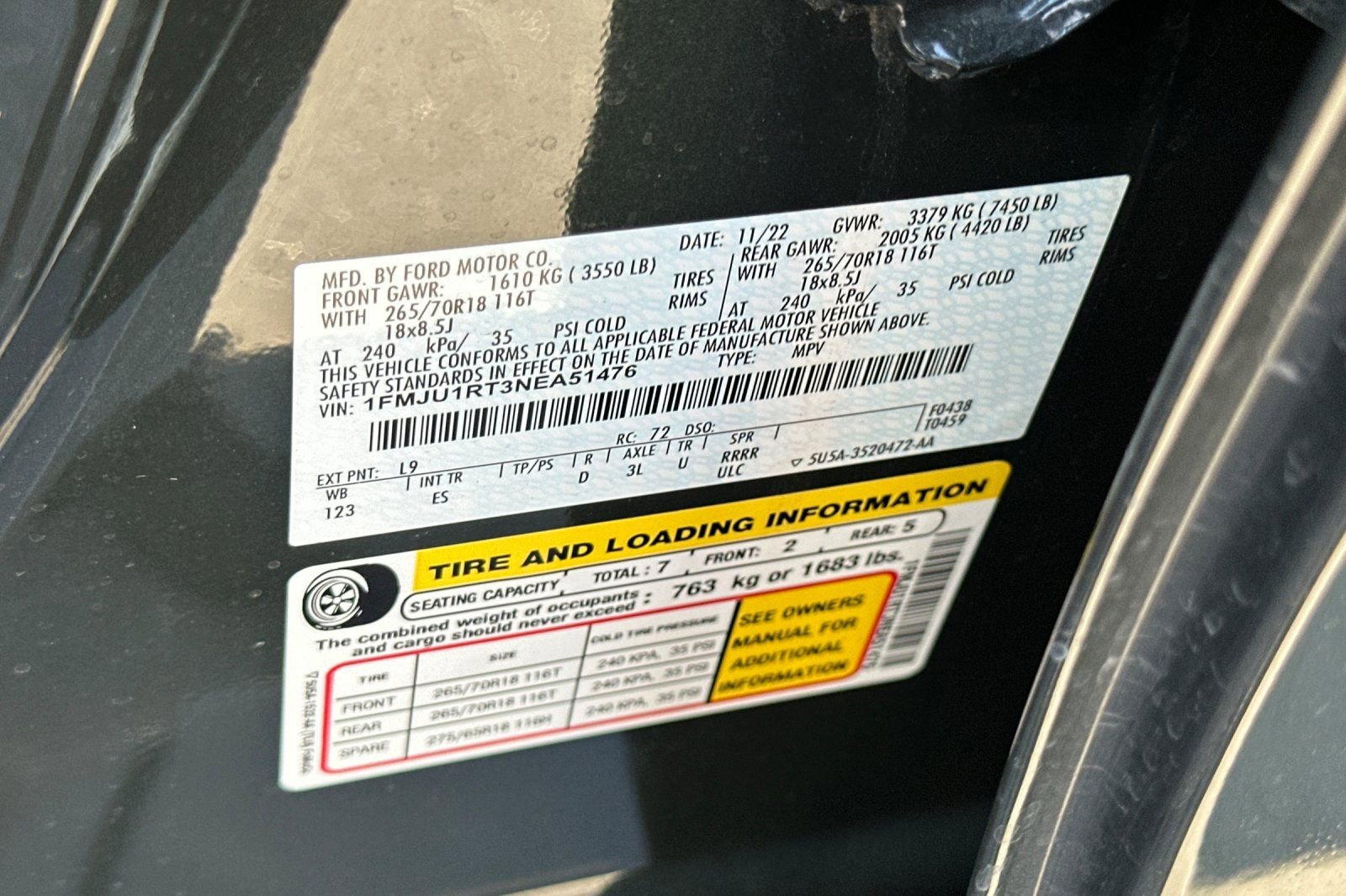 Certified 2022 Ford Expedition Timberline AWD/4WD image 56