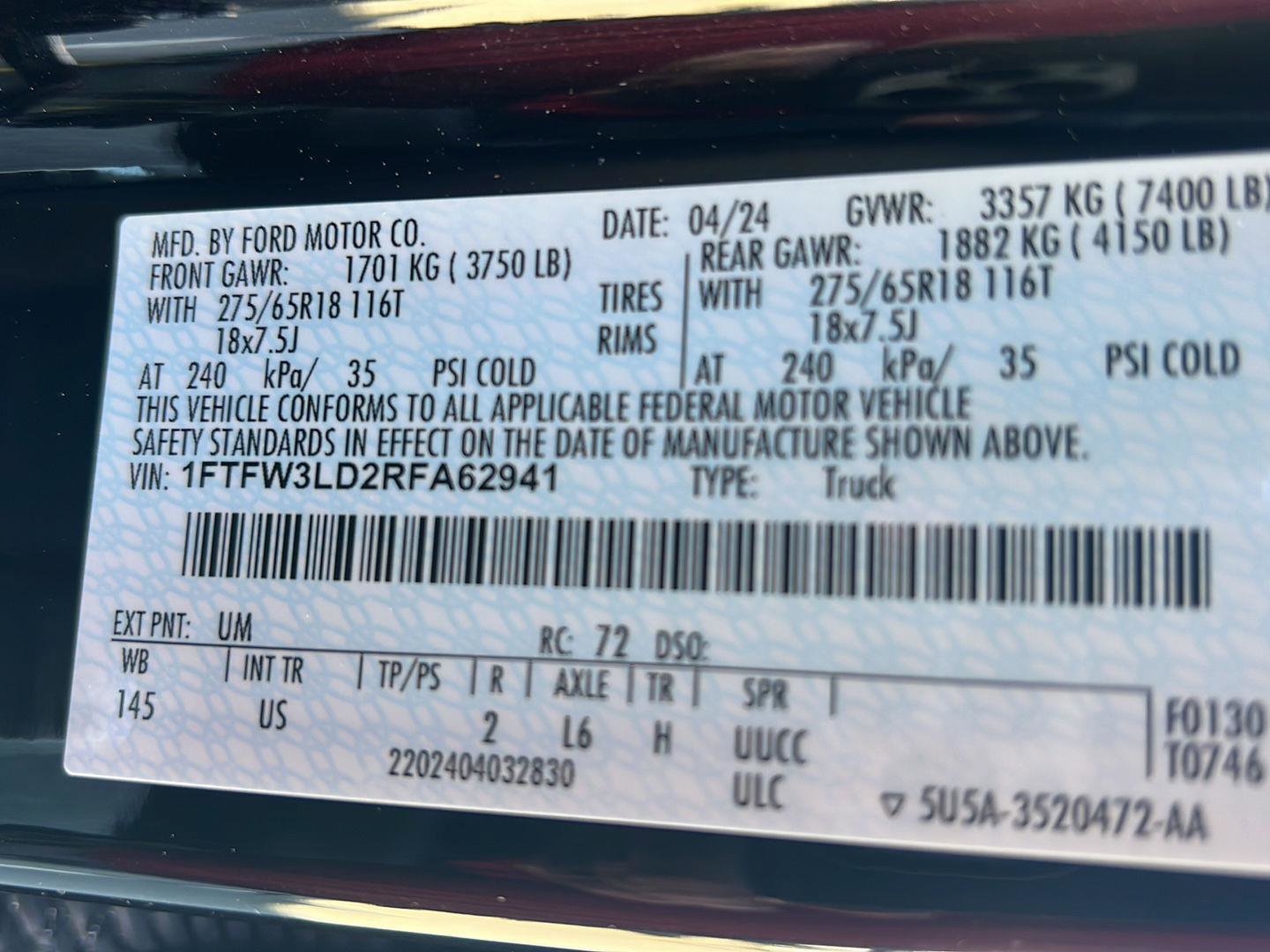 Certified 2024 Ford F150 XLT w/ Mobile Office Package image 41