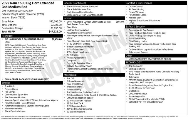 Used 2022 RAM 1500 Big Horn RWD image 28