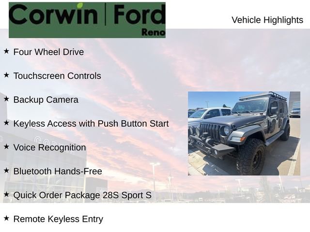 Used 2019 Jeep Wrangler Unlimited Sport S AWD/4WD image 8