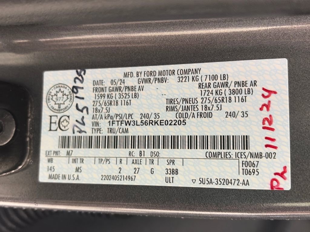 Certified 2024 Ford F150 XLT AWD/4WD image 9