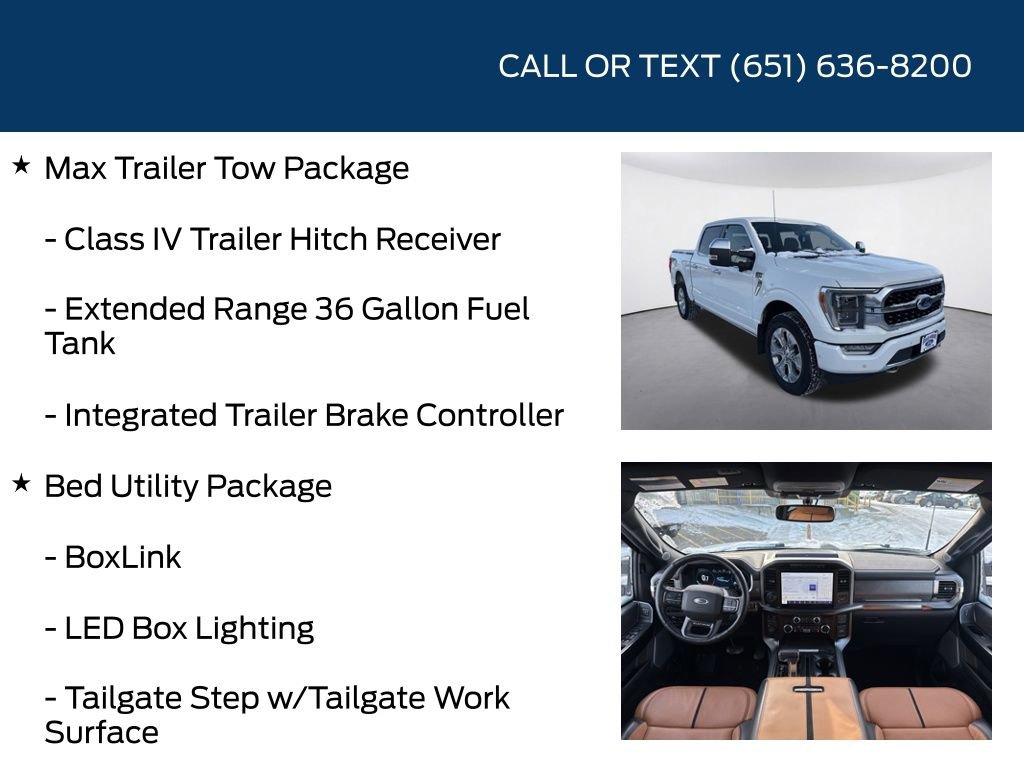 Certified 2023 Ford F150 Platinum w/ Equipment Group 701A High AWD/4WD image 10
