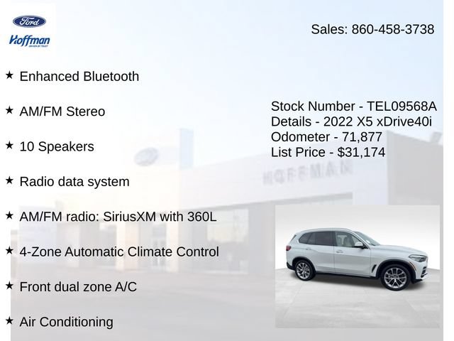 Used 2022 BMW X5 xDrive40i w/ Premium Package AWD/4WD image 15