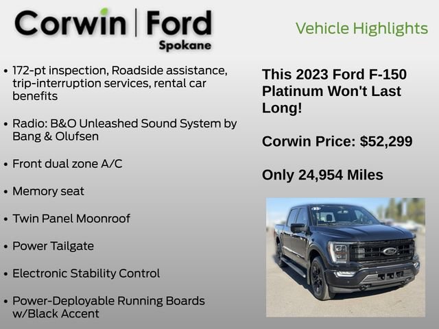 Certified 2023 Ford F150 Platinum AWD/4WD image 25