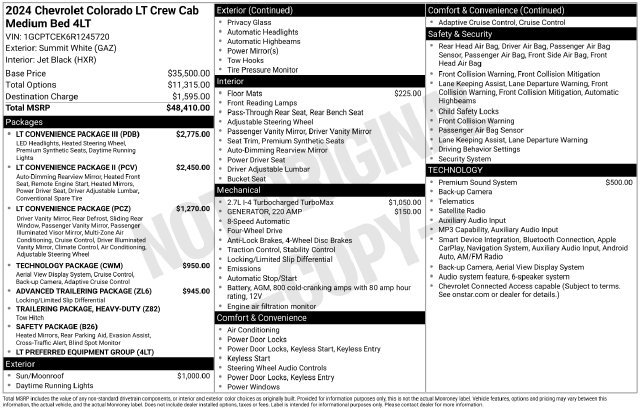 Used 2024 Chevrolet Colorado LT w/ LT Convenience Package III AWD/4WD image 27
