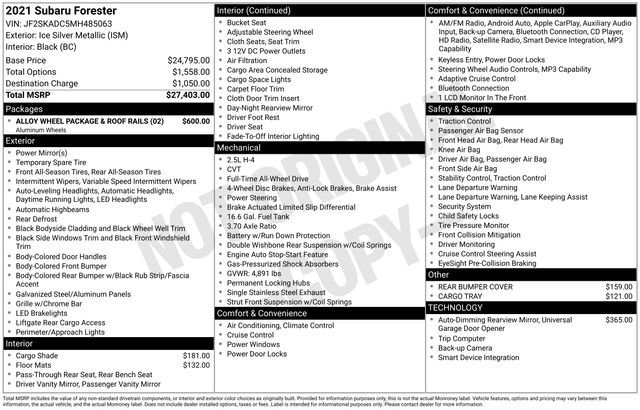 Used 2021 Subaru Forester image 35