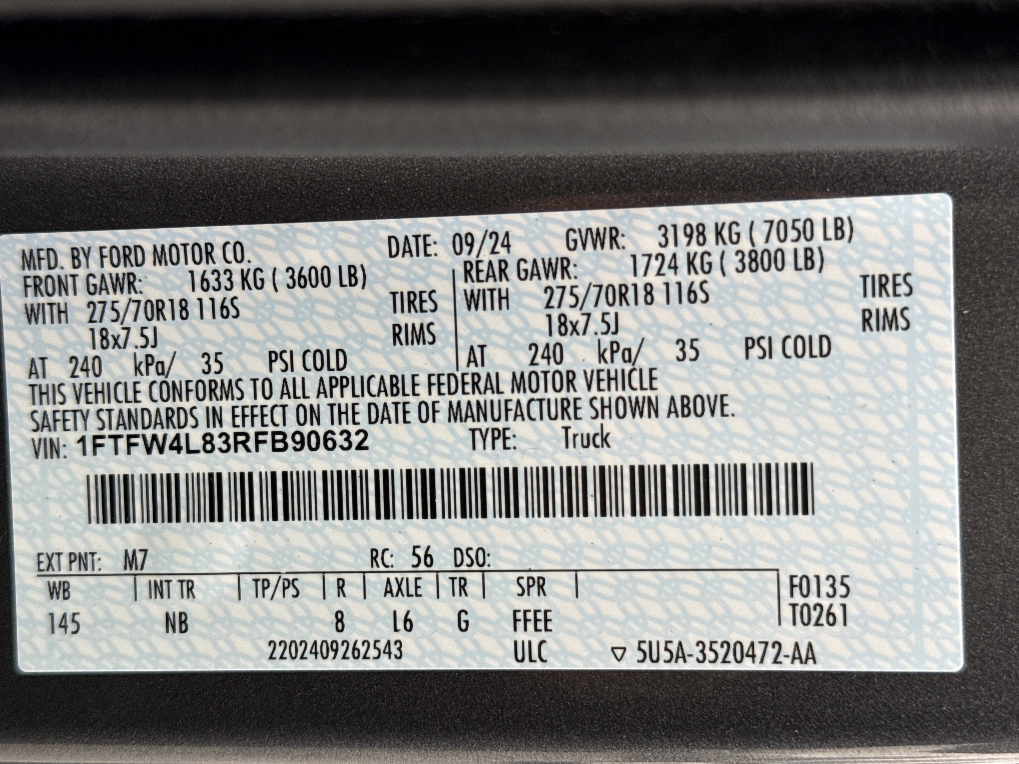 Certified 2024 Ford F150 Tremor w/ Equipment Group 402A High image 35