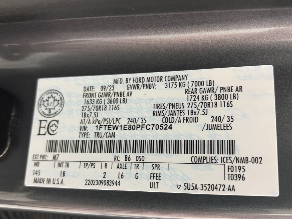 Certified 2023 Ford F150 Tremor AWD/4WD image 9