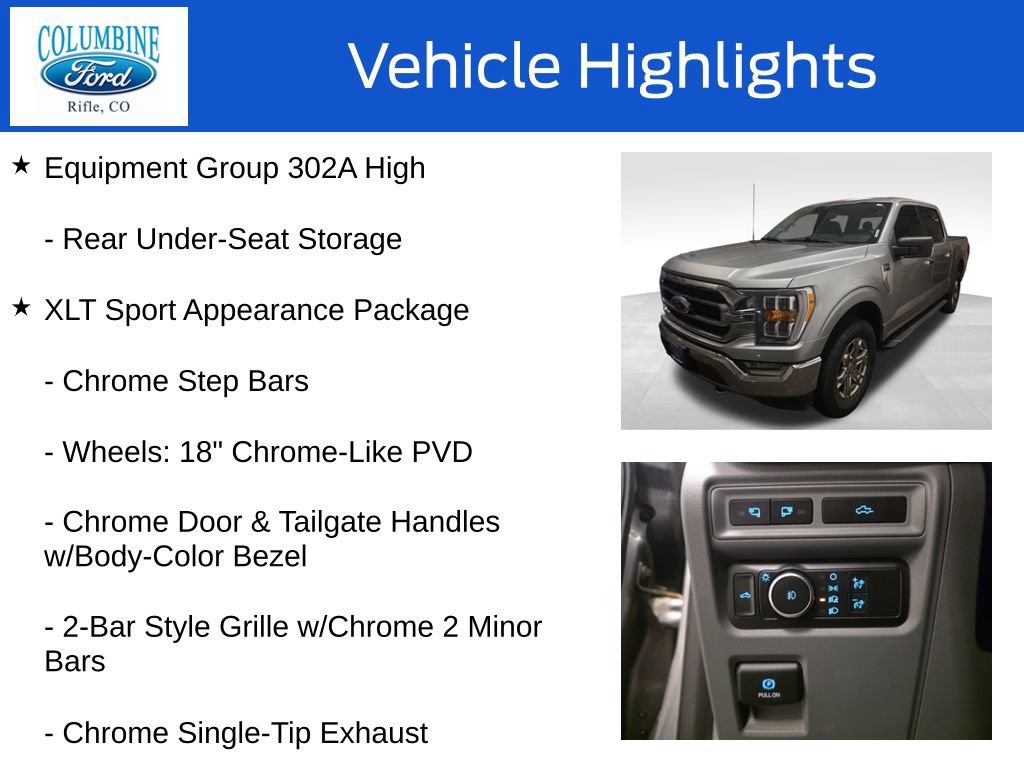 Certified 2021 Ford F150 XLT w/ Equipment Group 302A High AWD/4WD image 12