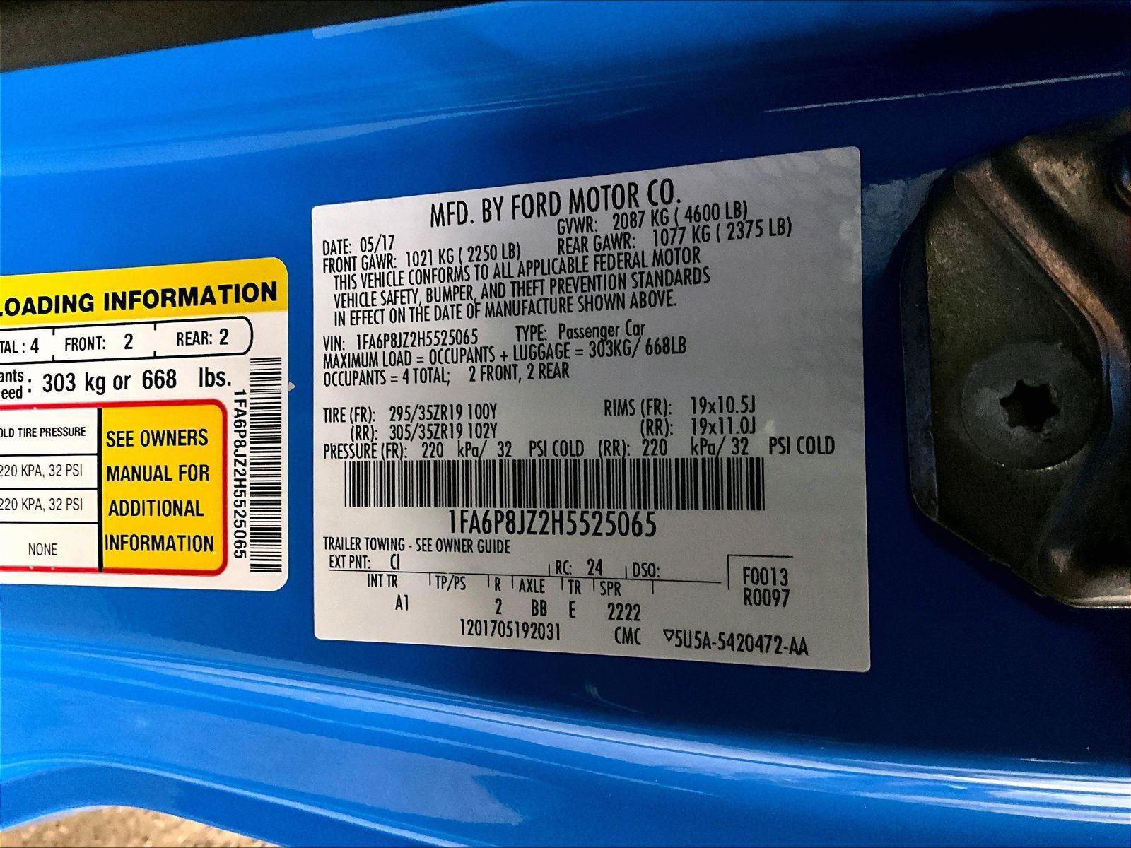 Certified 2017 Ford Mustang Shelby GT350 w/ Electronics Package image 32