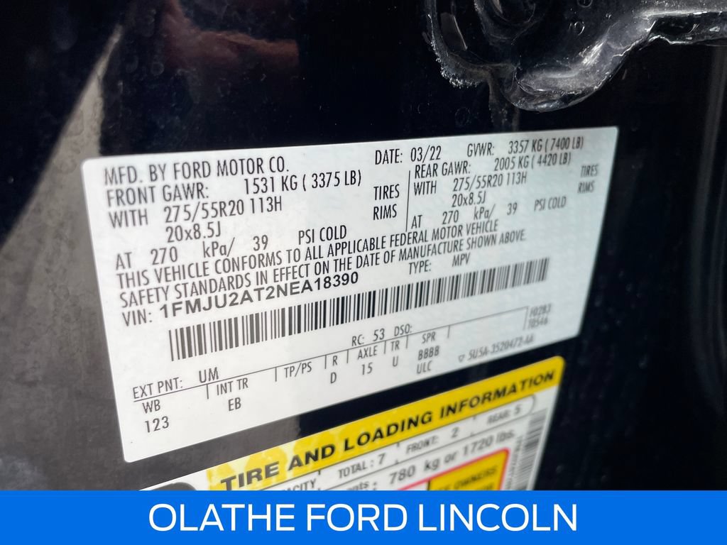 Certified 2022 Ford Expedition Limited AWD/4WD image 15