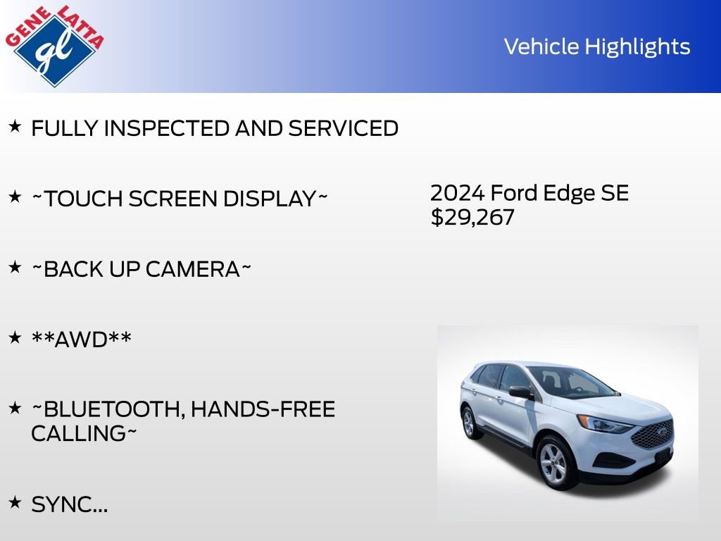 Certified 2024 Ford Edge SE AWD/4WD image 31