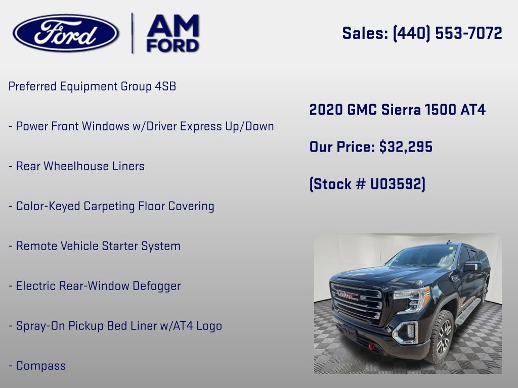 Used 2020 GMC Sierra 1500 AT4 w/ AT4 Premium Package AWD/4WD image 12