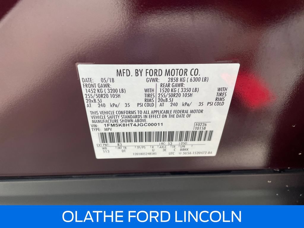 Certified 2018 Ford Explorer Platinum AWD/4WD image 21