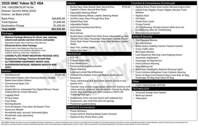 Used 2020 GMC Yukon SLT image 16