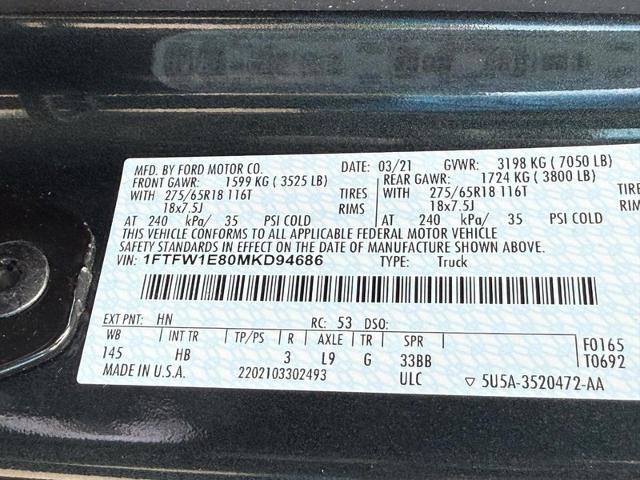 Certified 2021 Ford F150 Lariat AWD/4WD image 28
